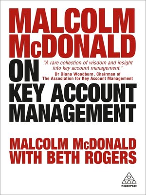 cover image of Malcolm McDonald on Key Account Management